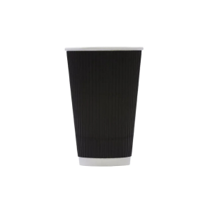 ECCO 16oz Black Ripple Cup