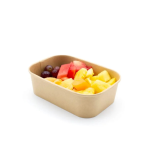 ECCO 650ml Rectangular Kraft Bowl