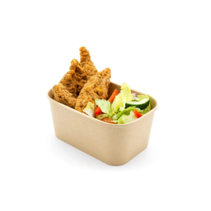 1000ml Rectangular Kraft Bowl