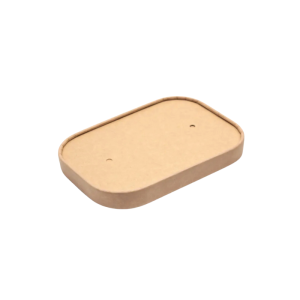 ECCO 500ml - 1000ml Rectangular Kraft Paper Lid