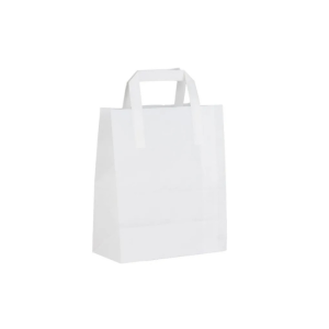 ECCO Small White SOS Paper Carrier Bag