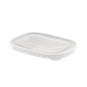 ECCO Rectangular Kraft Bowl PP Lid - Fits all sizes