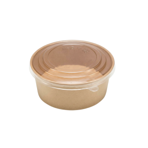 ECCO 1000ml kraft paper bowl – paper lid/PET lid/PP lid