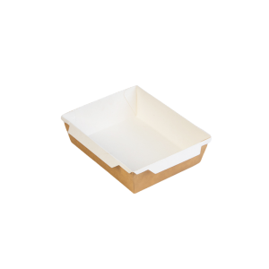 ECCO 1200 ml kraft paper box with PET lid