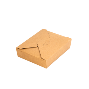 ECCO 1200 ml kraft paper box with transparent lid