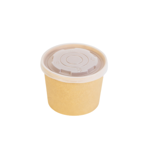 ECCO 500ml kraft paper bowl – 96mm paper lid