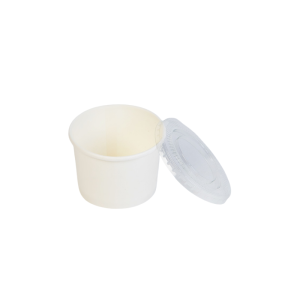 ECCO 350ml white paper bowl