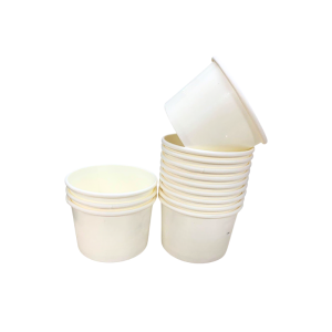 ECCO 90ml white paper bowl